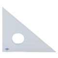 45/90 4" Professional Clear Acrylic Triangle - Straight Edge