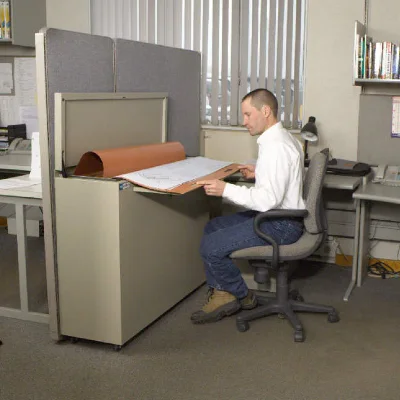 High Density File Cabinets for Large Paper, Maps, Plans and Blueprints