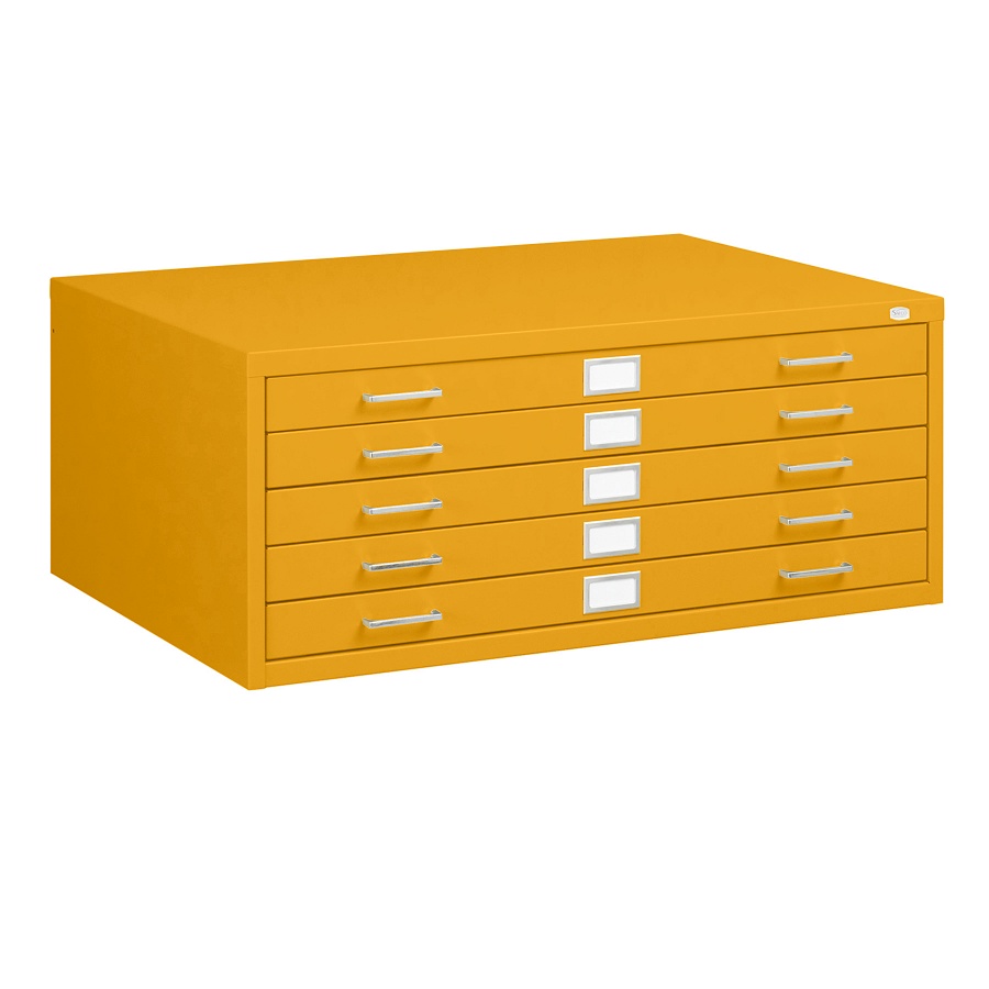 5-Drawer Facil Steel Flat File Cabinet - For 30 x 42 Documents