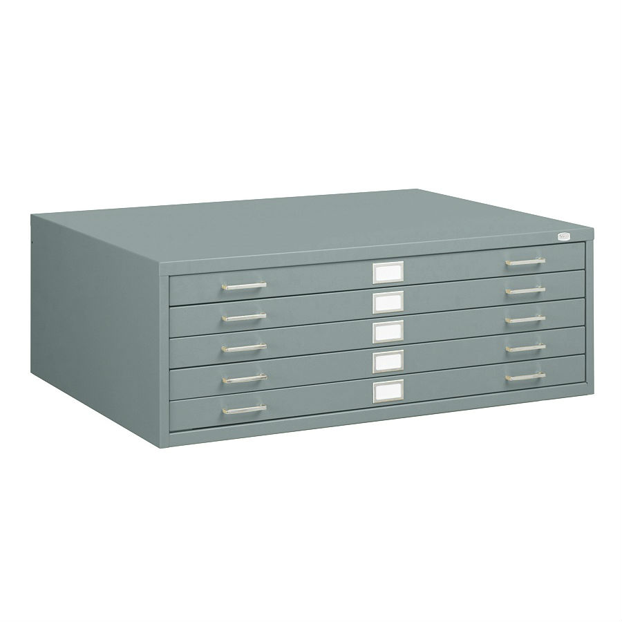 Cole Steel 5 drawer Flat File Filing Cabinet