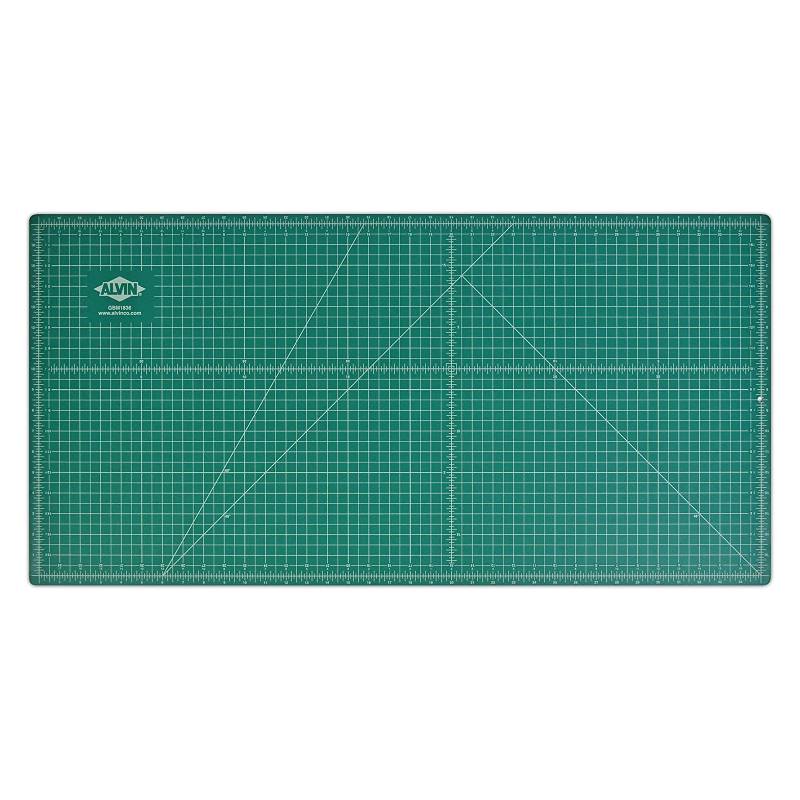 ALVIN GBM1218 Series Professional Self-Healing Cutting Mat, Green/Black  Double-Sided, Rotary Cutting Board for Crafts, Sewing, Fabric (12x18) -  Slightly Scratched/Dirty - Dutch Goat