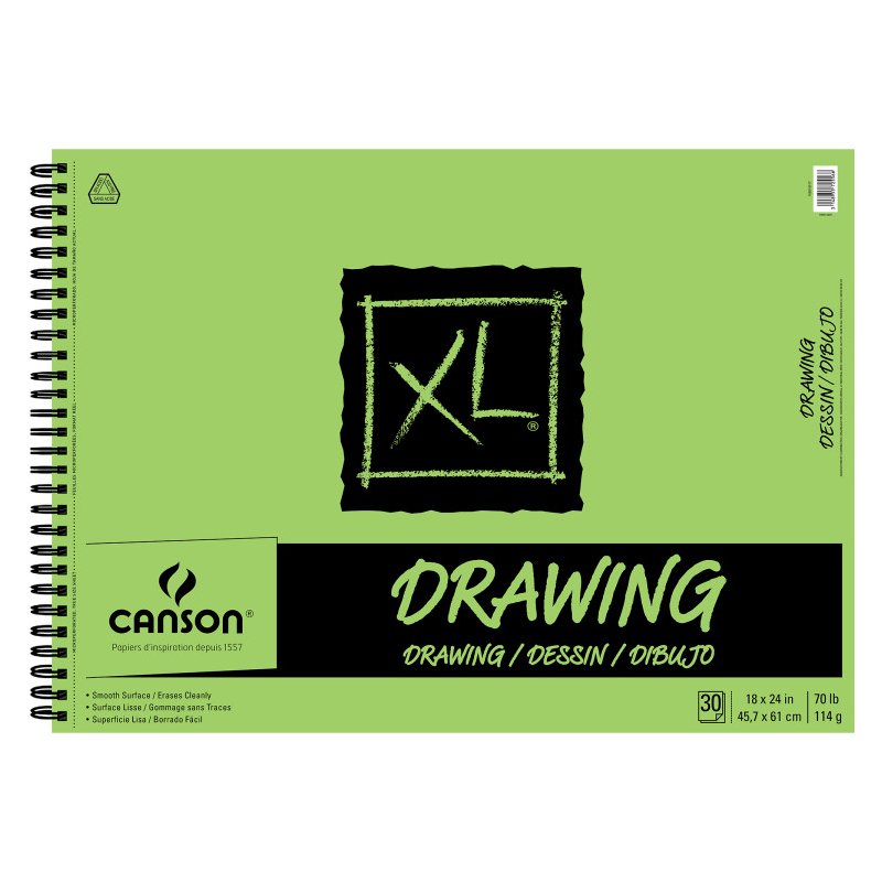 Canson Wirebound Drawing Book Size: 12 H x 9 W