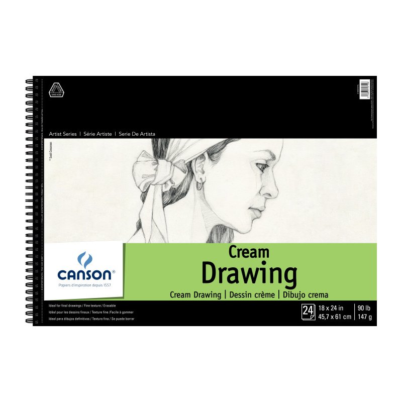  Canson Drawing Paper Pad Party Supplies, Ivory/Cream, 12 Pieces  : Arts, Crafts & Sewing
