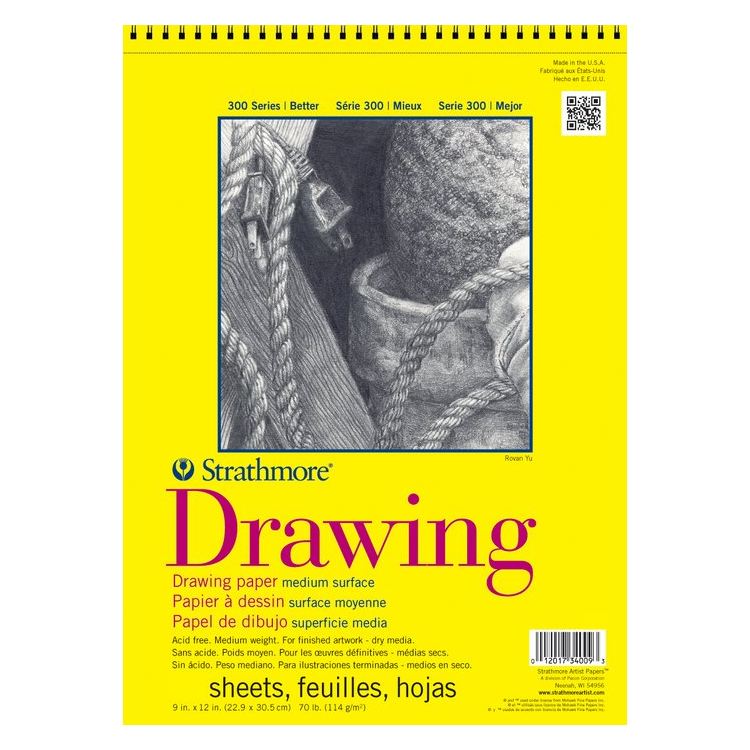 Strathmore Drawing Paper Pad, 400 Series, Smooth Surface, 11 x 14 
