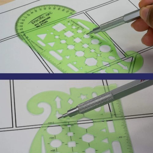 Geometric drafting template