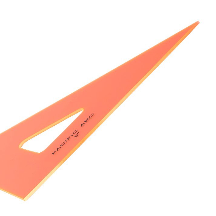 Straight edge drafting triangles