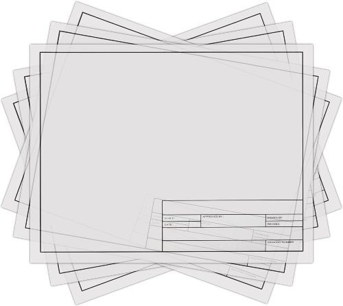 Title block vellum paper