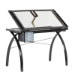 Futura Drafting and Craft Table in Black - 10072