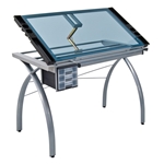 Futura Glass Top Craft Table Drafting Furniture, Drafting Tables and Drawing Boards, Craft and Hobby Tables, drawing table