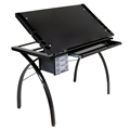 Futura Drafting and Craft Table in Black