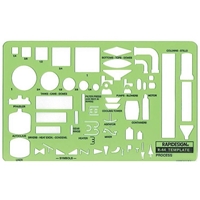 Rapidesign Lettering Aid Template, 1/8, 5/32, 3/16, 1/4 Inch  Sizes, 1 Each (R925),Green : Artists Drawing Aids : Arts, Crafts & Sewing