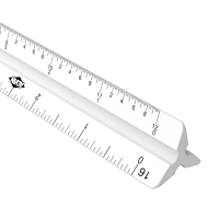 12" Scholastic Mechanical Drafting Scale 