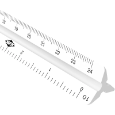 12" Scholastic Engineering Scale Drafting Supplies, Ruling and Measuring Tools, Triangular Scales, Triangular Engineering Scales