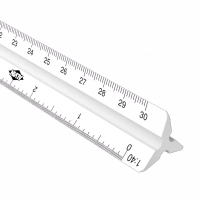 30cm Scholastic Metric Scale Drafting Supplies, Ruling and Measuring Tools, Triangular Scales, Triangular Metric Scales