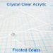 Clear Acrylic Triangles - Straight Edge - 