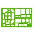 1/4" Scale House Furnishing Template