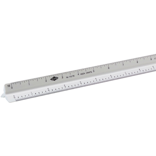 Scholastic mechanical drafting scales Alvin 110 scale rulers