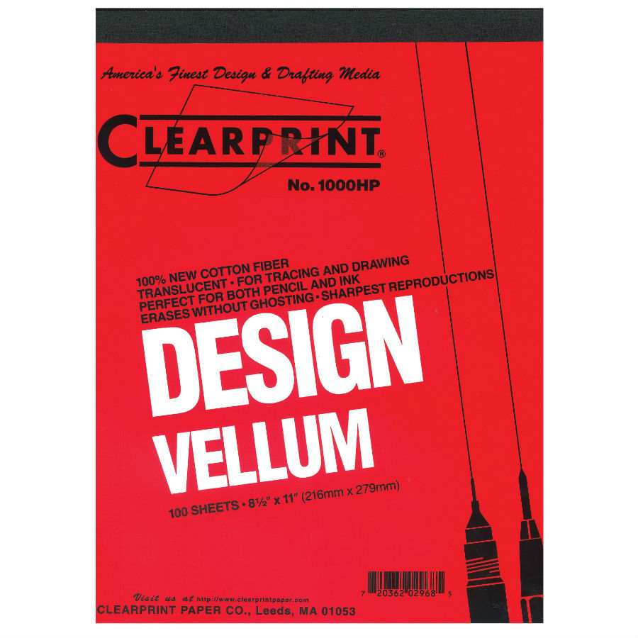 Vellum Sheets Custom Print Floral Pattern 8.5 x 11 Lot of 4 Not Folded NEW  mq