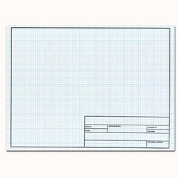 Clearprint Vellum Sheets with Engineer Title Block, 11x17 Inches, 16 lb