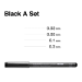 Multiliner Black 4-Pen Set - FINE - CMMLAFINE