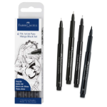 PITT Artist Black Pens 4-Pen Set - Manga 