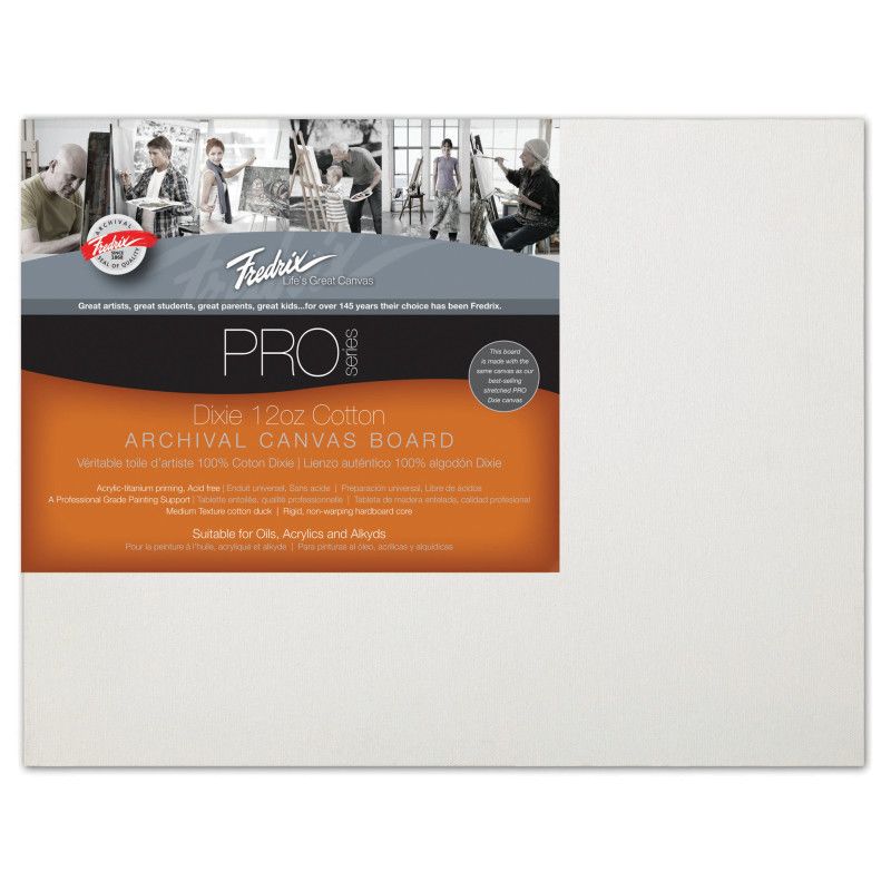 Fredrix 8" X 10" Archival Cotton Canvas Board - T3408