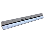 Utoolmart Plastic Triangular Big Scale Ruler 300mm Total Length Drafting  Measuring Tool for Engineering Design Architectural Drawing 1pcs