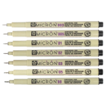 Pigma Micron Pens Art Supplies, Art Markers, Drawing and Sketching Markers,Drafting Supplies, Pens and Ink, Fibertip Pens,Art Supplies, Art Markers, Drawing and Sketching Markers, Pigma Micron Fine Line Design Pens