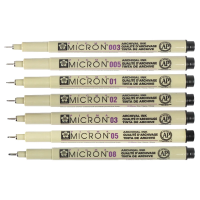 Pigma Micron Pens Art Supplies, Art Markers, Drawing and Sketching Markers,Drafting Supplies, Pens and Ink, Fibertip Pens,Art Supplies, Art Markers, Drawing and Sketching Markers, Pigma Micron Fine Line Design Pens