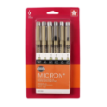 Pigma Micron 6-Pen Sets - Black