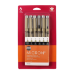 Pigma Micron 6-Pen Sets - Black - SK50058