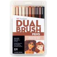 Dual Brush 10-Pen Set - Portrait Set 