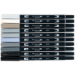 Dual Brush 10-Pen Set - Grayscale Colors - TB56171