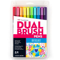 Dual Brush 10-Pen Set - Bright Colors 