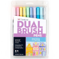 Dual Brush 10-Pen Set - Pastel Colors