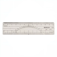 6" Protractor Ruler - 20 & 40 Parts to Inch 